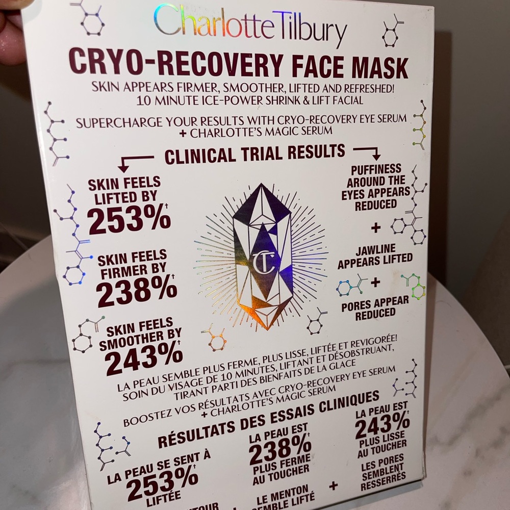 BRAND NEW CHARLOTTE TILBURY CRYO RECOVERY MASK